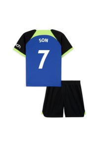 Fotbalové Dres Tottenham Hotspur Son Heung-min #7 Dětské Venkovní Oblečení 2022-23 Krátký Rukáv (+ trenýrky)